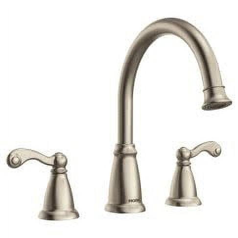 Brushed Nickel Traditional Deck Mounted Roman Tub Faucet