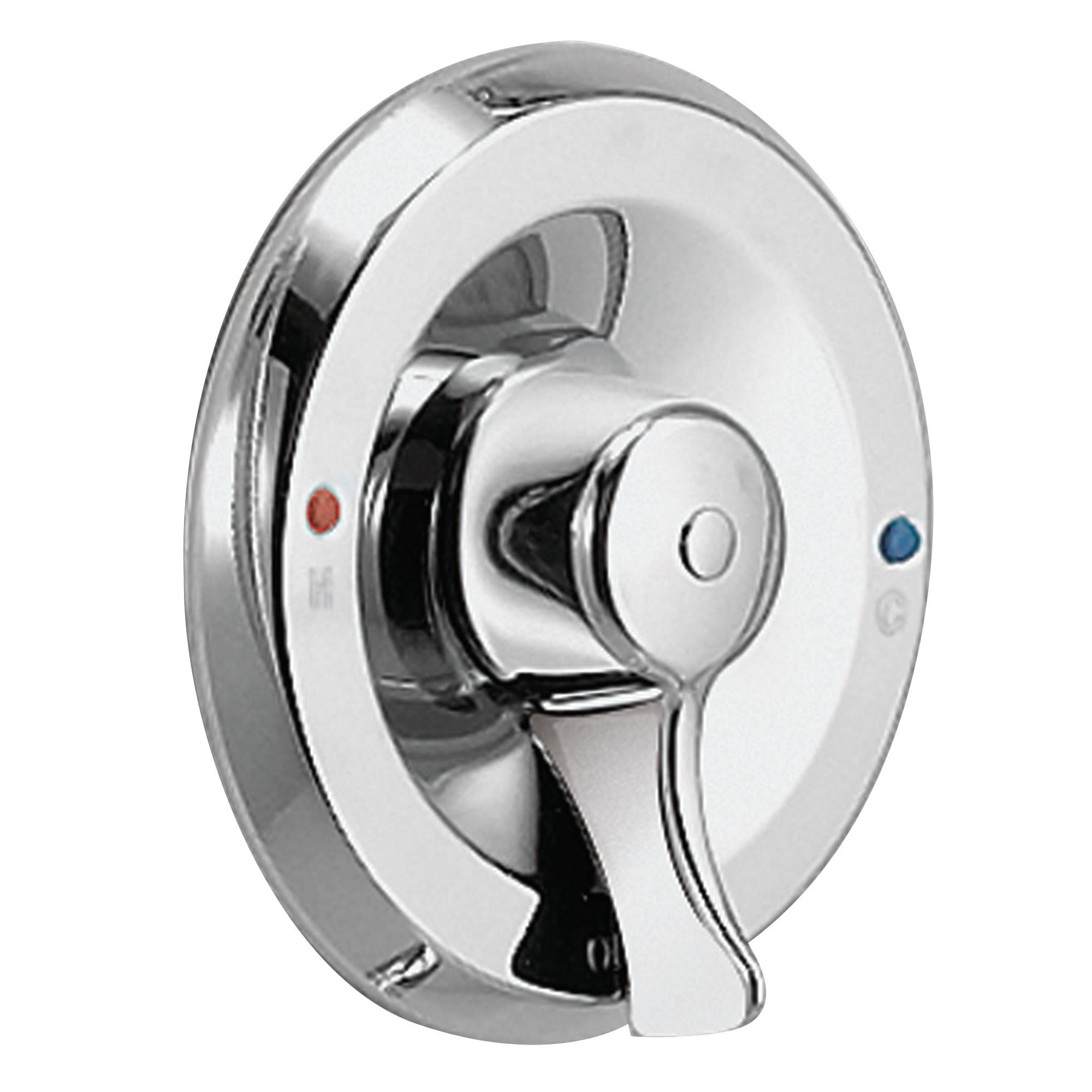 Chrome Lever Wall-Mounted Shower Valve Trim