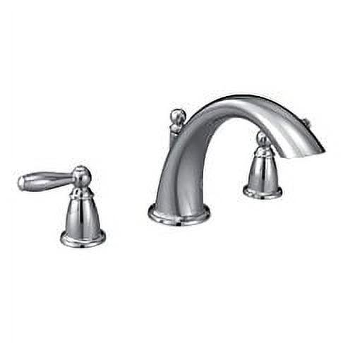 Brantford Chrome Two-Handle Deck Mounted Roman Tub Faucet