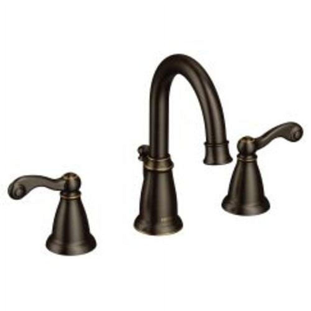 Elegant Distressed Bronze 8-inch Widespread Bathroom Faucet