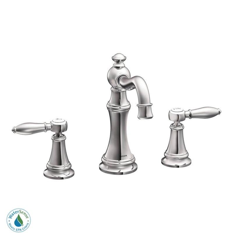 Moen Weymouth Two-Handle Widespread Bathroom Faucet Trim Kit, Valve Required