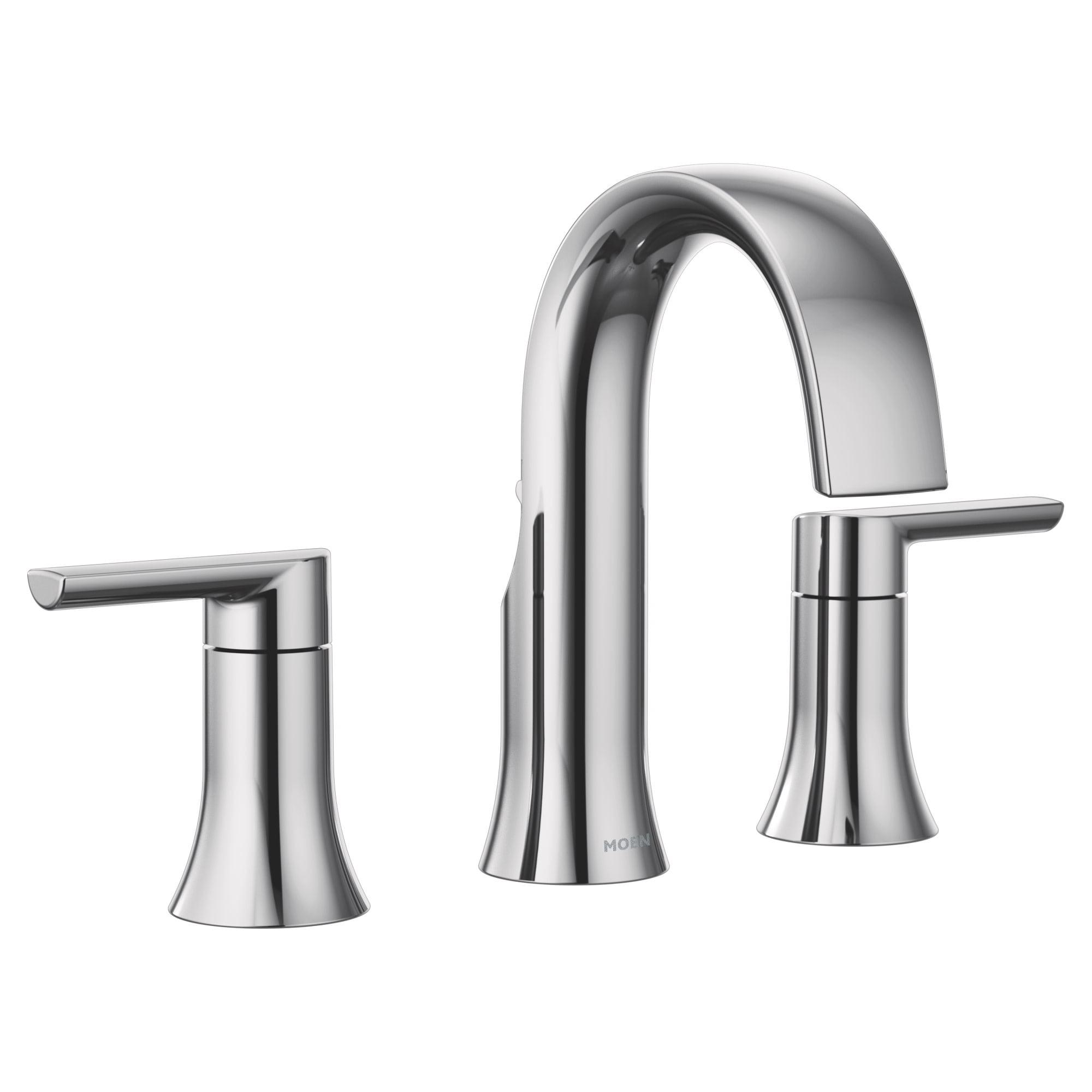 Moen Doux Two-Handle Widespread Bathroom Faucet Trim Kit, Valve Required