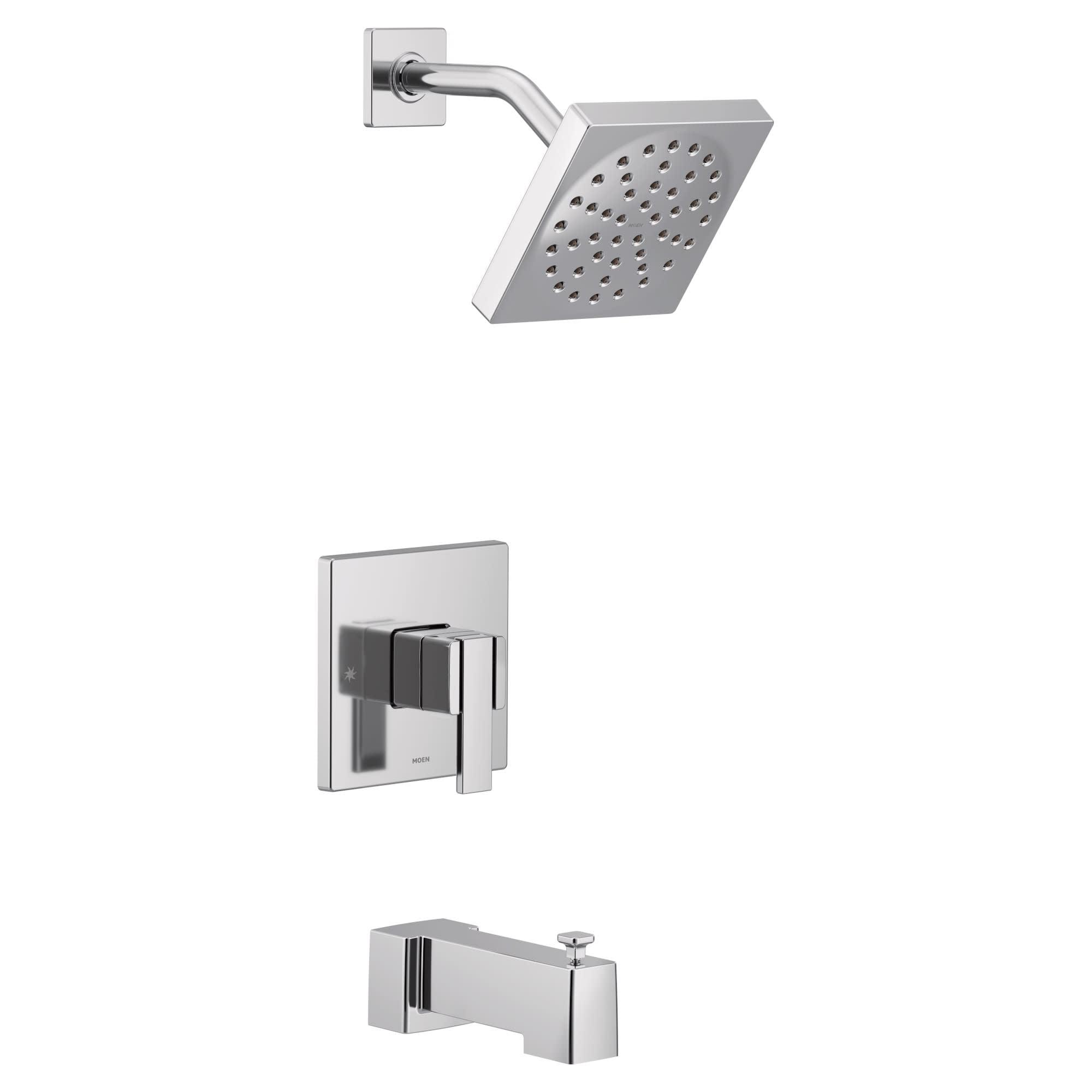 Modern Brushed Nickel Handheld Shower Kit with Adjustable Height