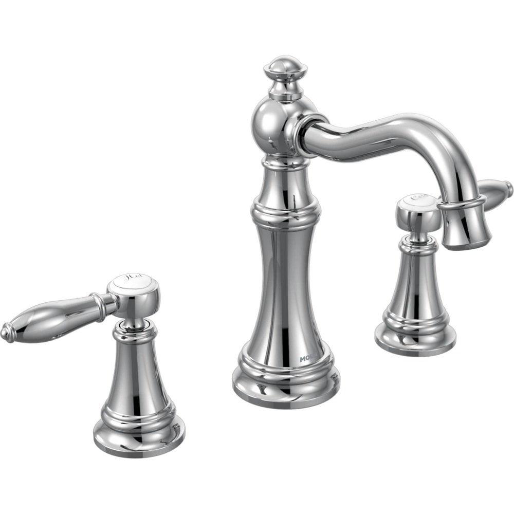 Moen Weymouth Two-Handle Widespread Bathroom Faucet Trim Kit, Valve Required