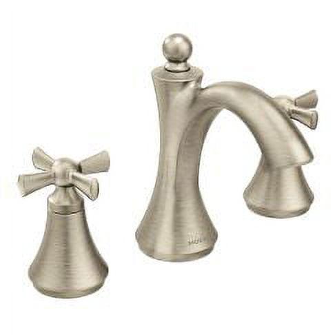 Elegant Distressed Bronze Widespread Bathroom Faucet with Drain Assembly