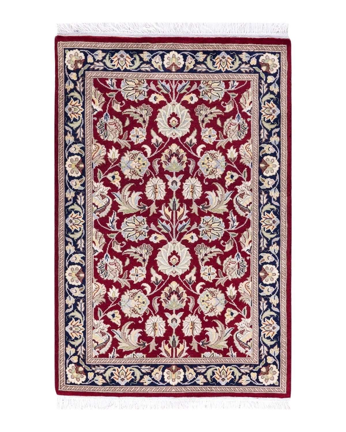Mogul, One-of-a-Kind Hand-Knotted Runner Rug - Red, 2' 1" x 3' 5"