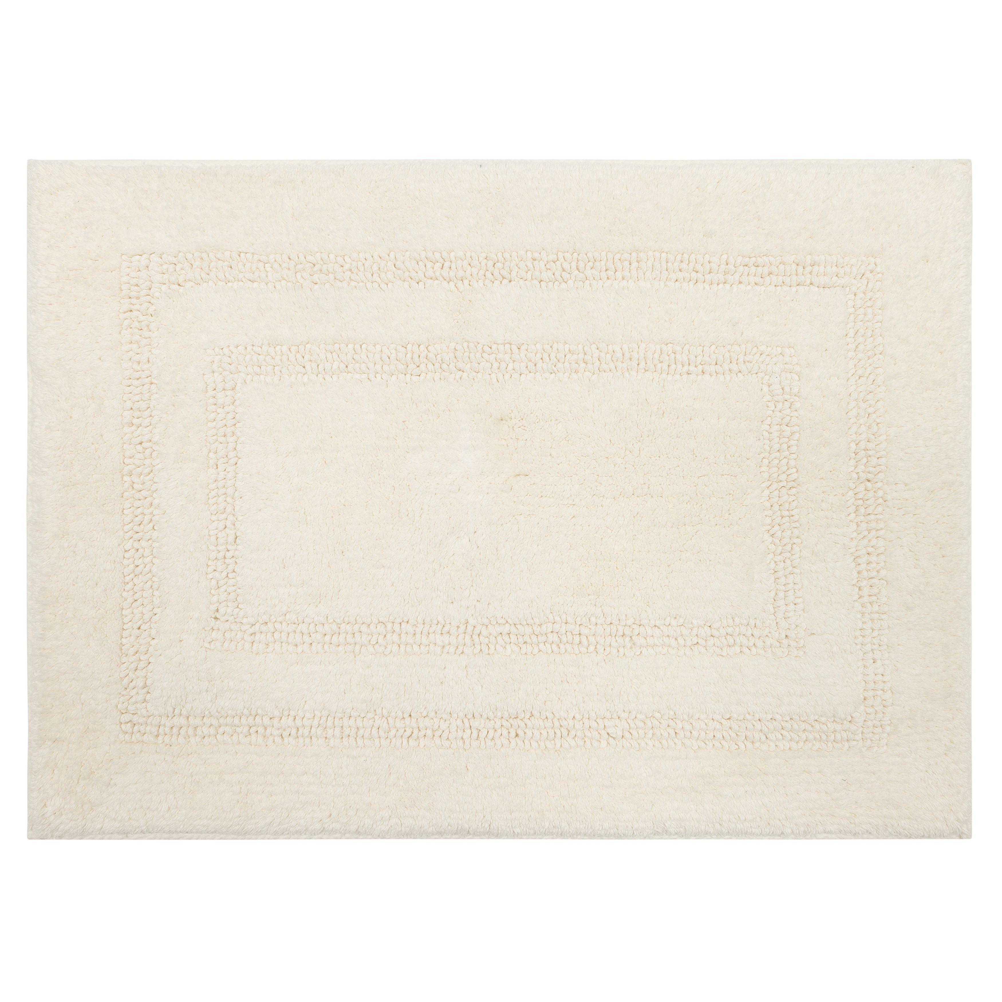 Mohawk Cotton Bath Mat Soft Absorbent Quick Dry Machine Washable Bathroom Mat, Natural, 21" x 34"