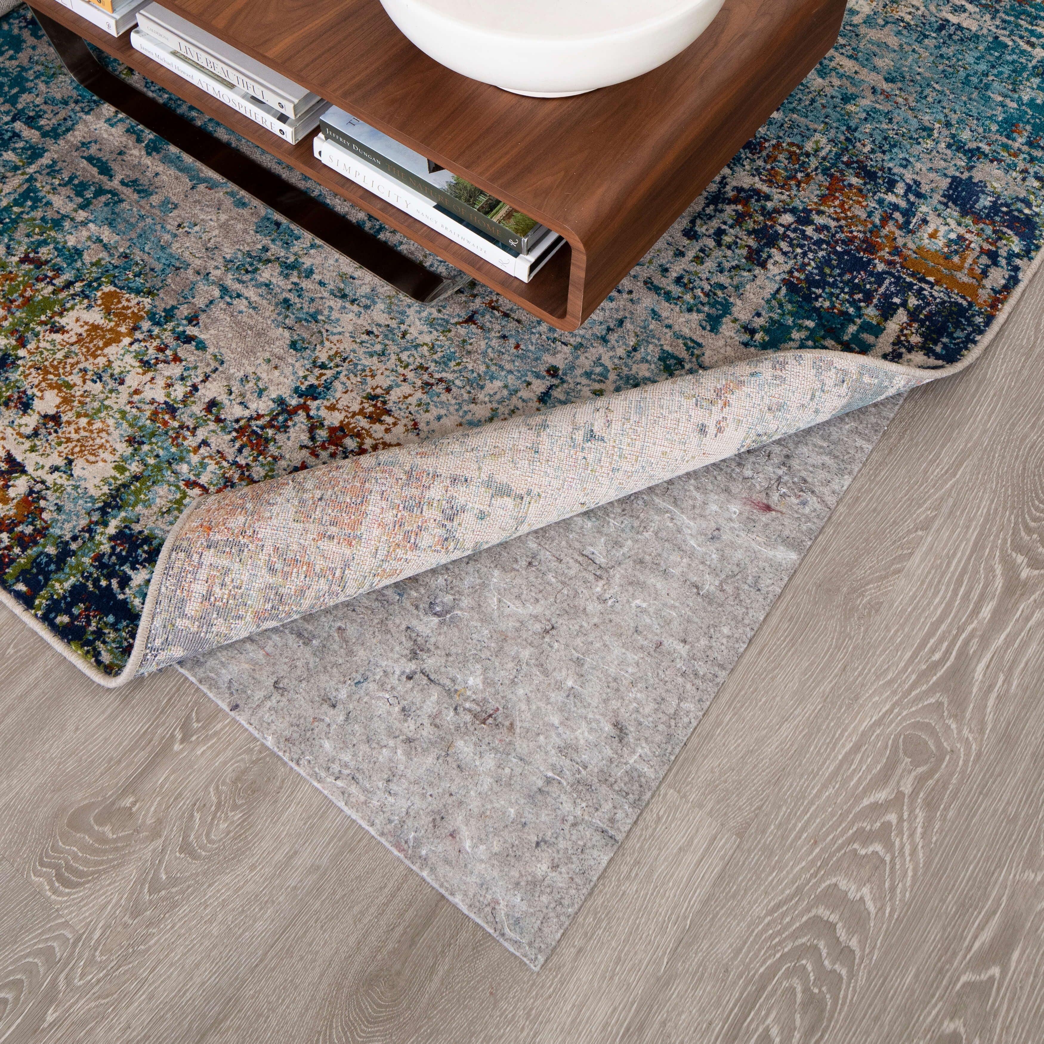 Mohawk 2'x8' All Purpose Rug Pad Gray: Stain-Resistant Rectangle, Recycled Synthetic Fibers, Latex Backing