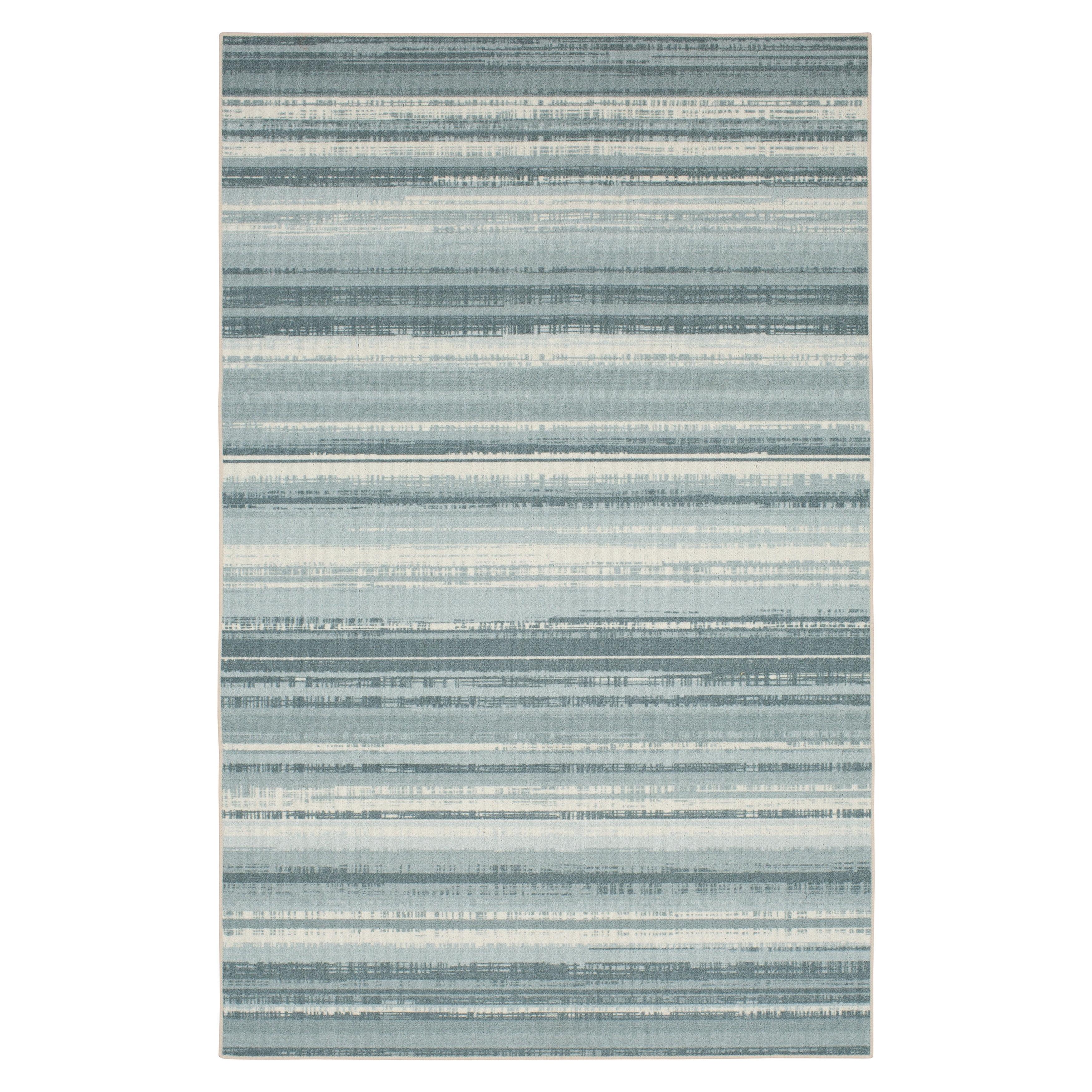 Mohawk Home Avenue Stripe Area Rug, Blue, 7' 6" x 10'