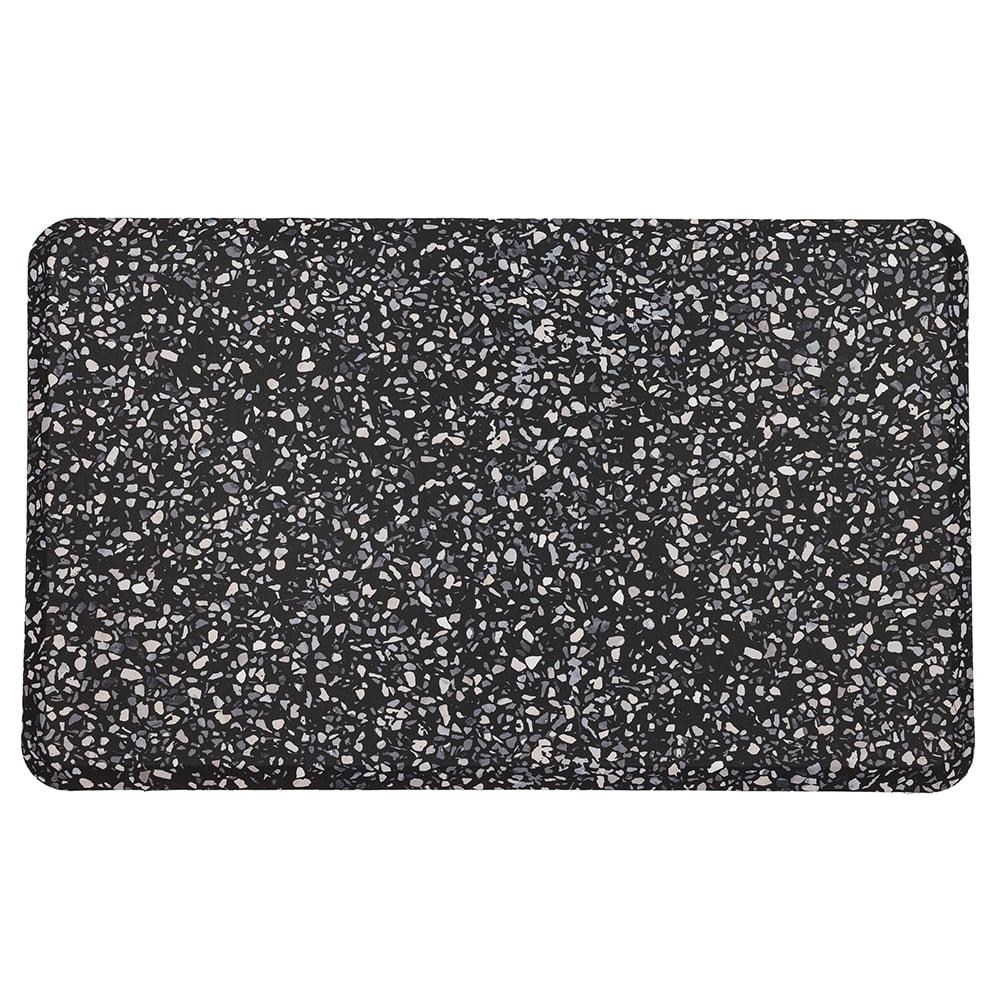 Mohawk Home Dri-Pro Cushion Kitchen Mat, Terrazo Tile, Black, 1' 6" X 2' 6"