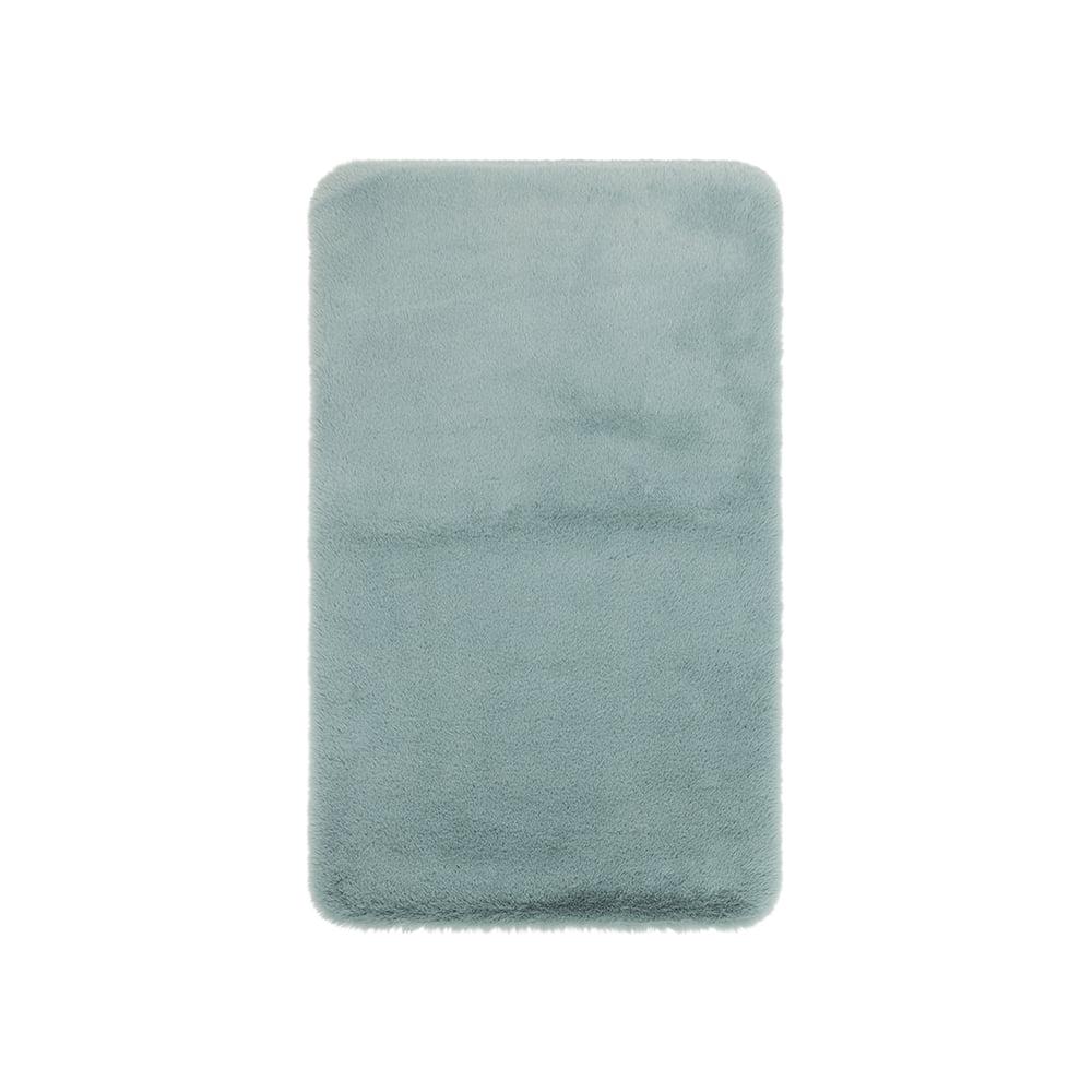 Lavish Green Fog Plush Faux Fur Bath Mat 27" x 45"