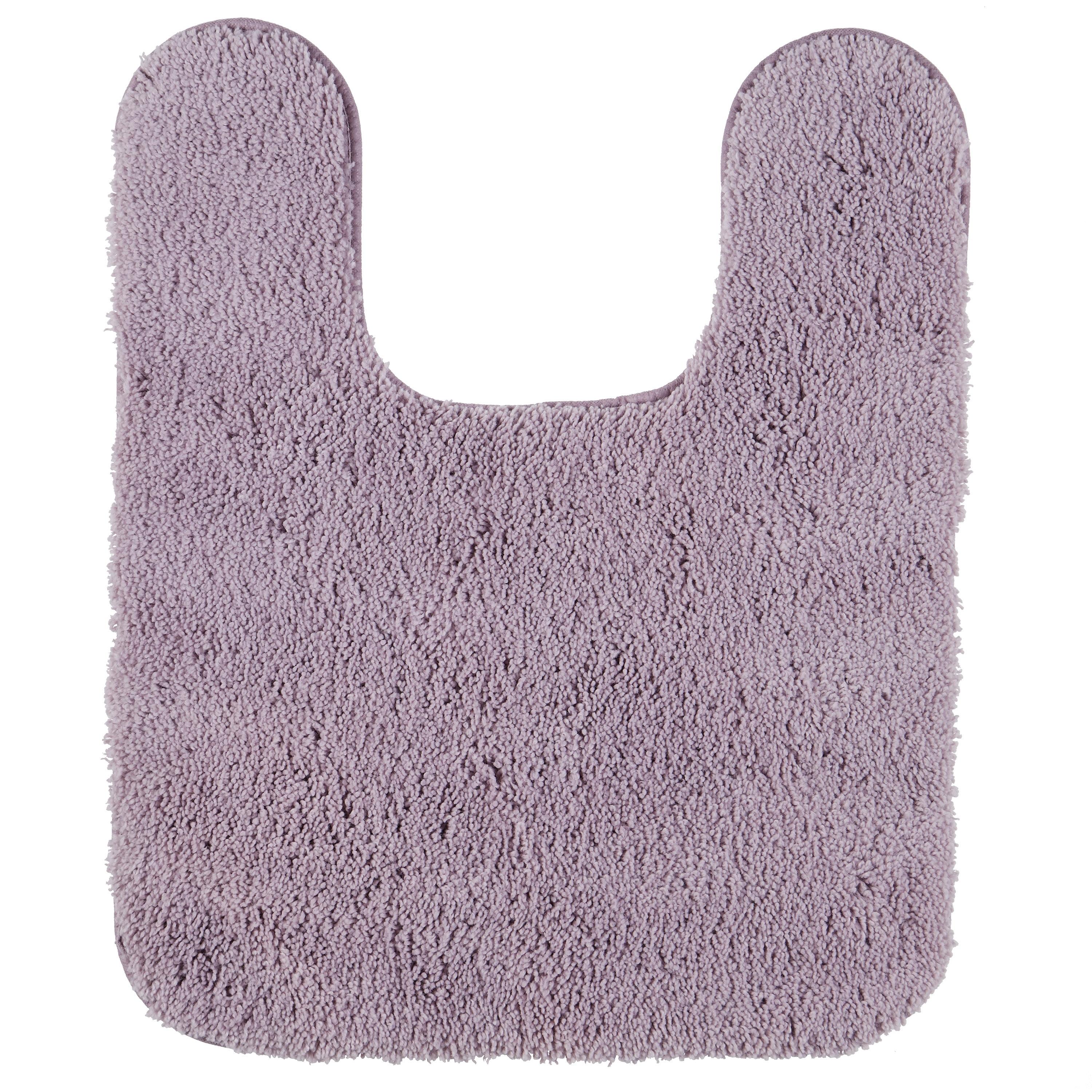 Lavender Nylon Machine Washable Bath Rug 20" x 24"