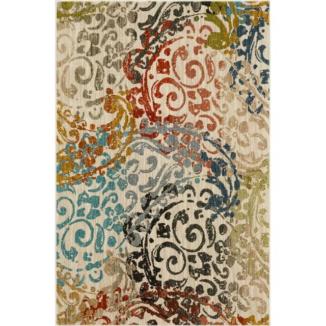 Mohawk Home Renne Woven Polyester Indoor Area Rug, Multi, 9' 6" x 12' 11"