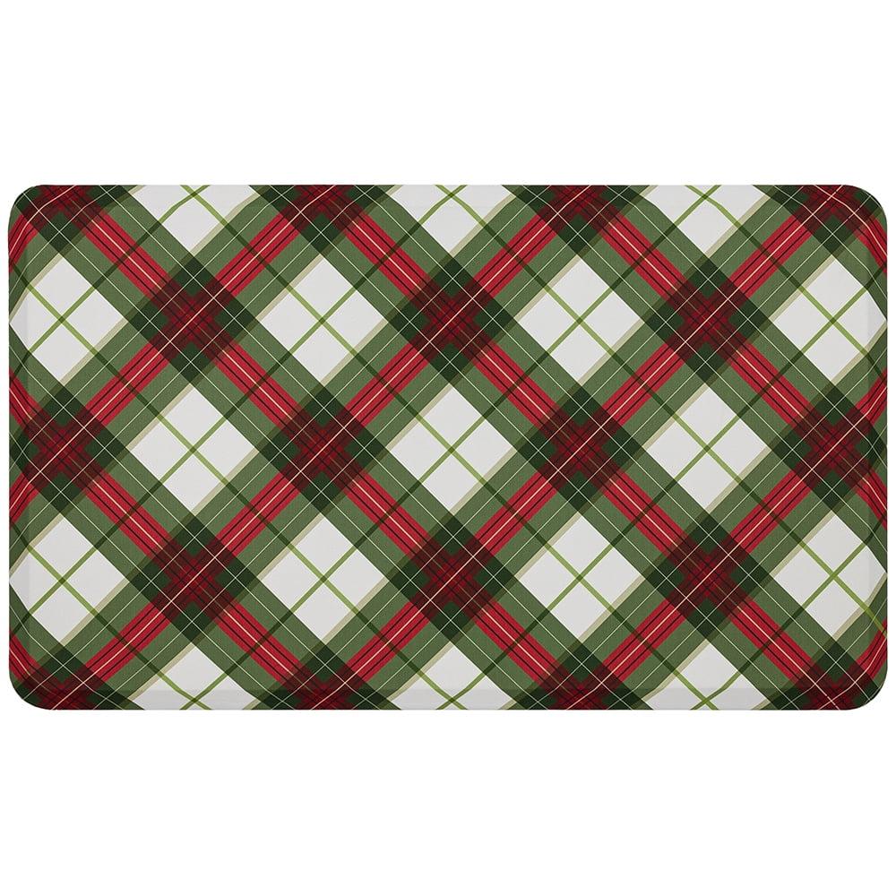 Mohawk Home Tis The Season Plaid Dri-Pro Cushion Mat, Multi, 1' 6" x 2' 6"