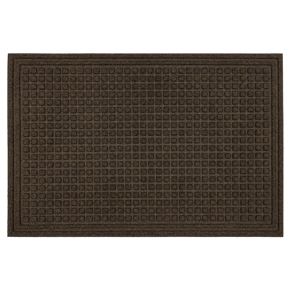 Mohawk Home Waffle Grid Impression Door Mat, Brown, 3' x 4'