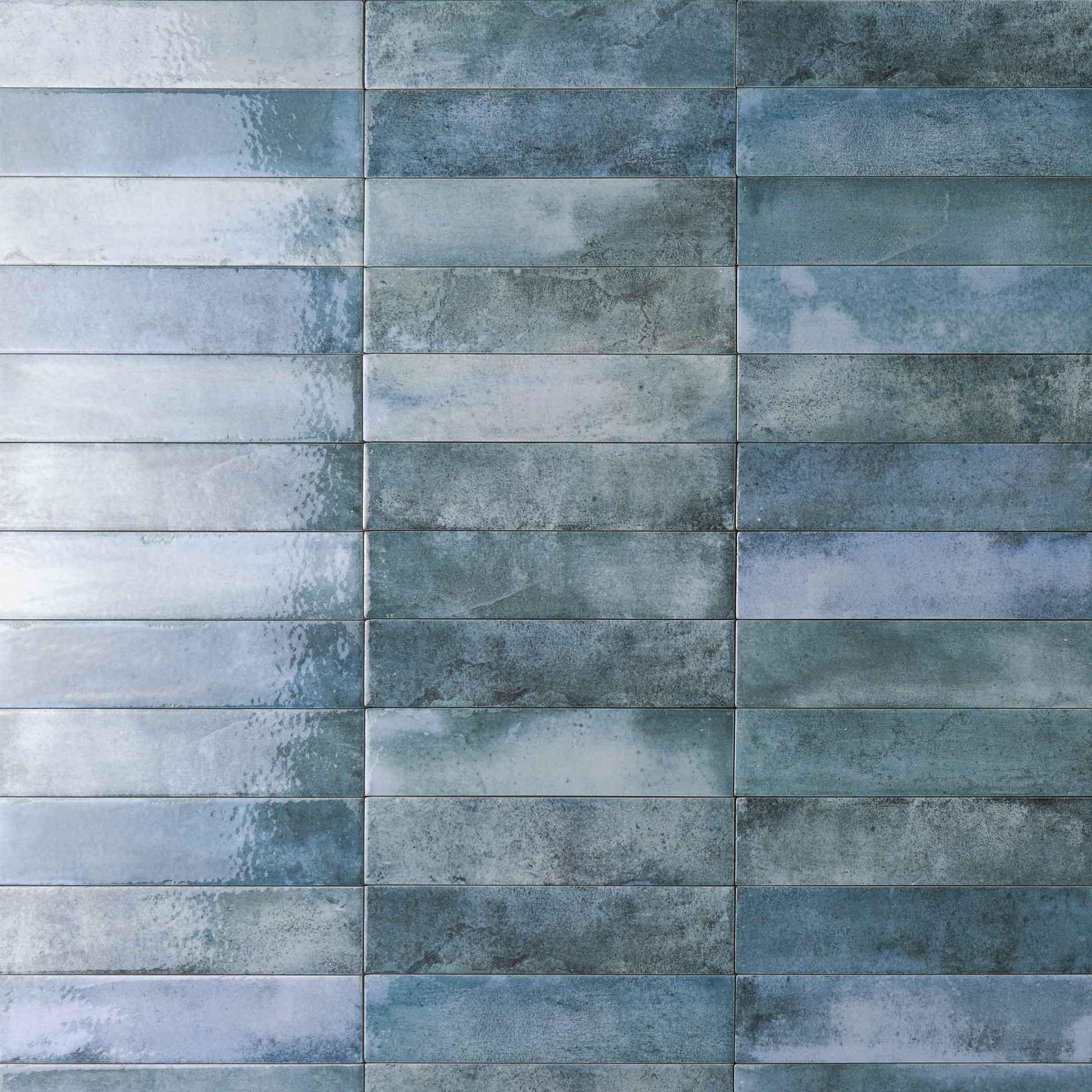 Mojave Denim Navy Blue Porcelain Subway Wall Tile