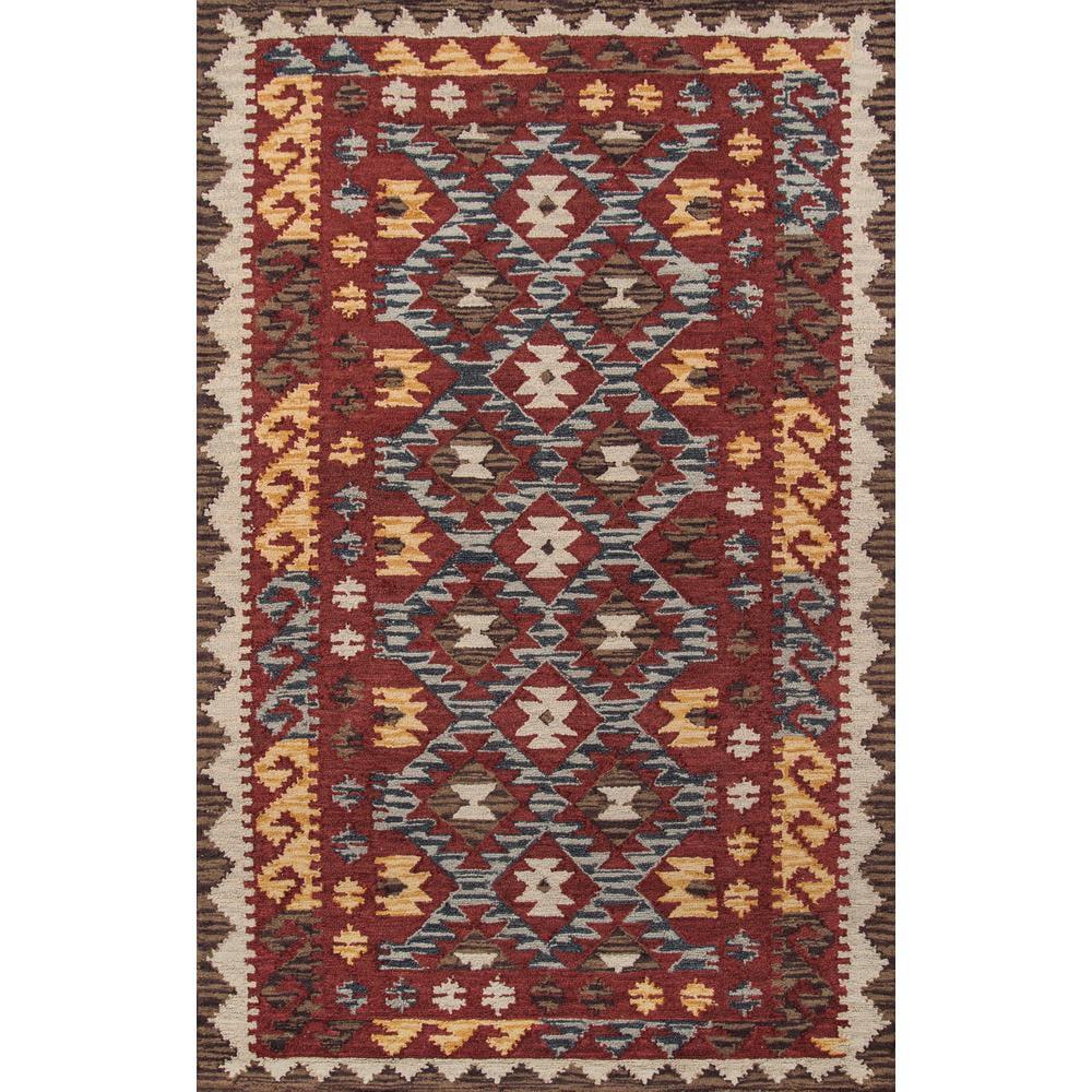 Momeni Casual Rectangle Area Rug, Red, 5' X 8'