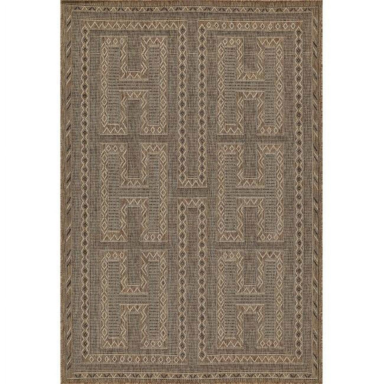 Momeni Hampton Gian Machine Loomed Indoor/Outdoor Rug Natural