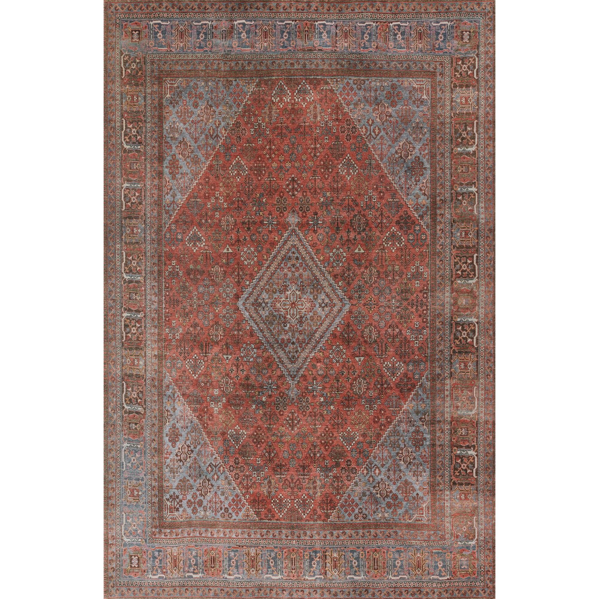 Momeni Afshar Polyester Area Rug, Copper, 3' X 5'