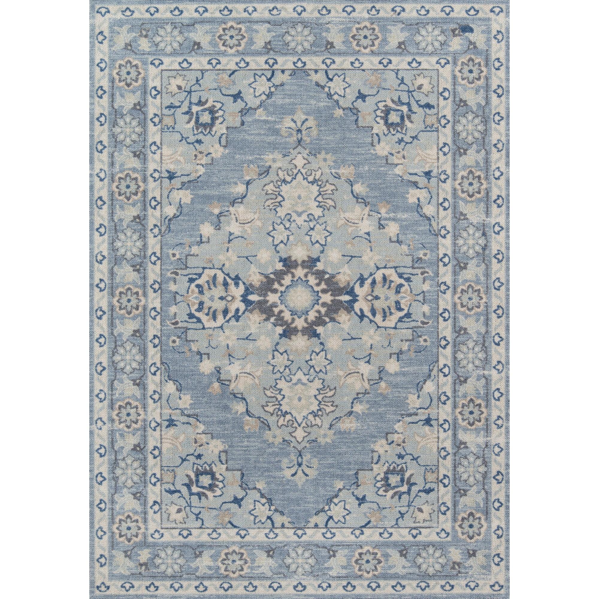 Momeni Anatolia Traditional Wool and Nylon Blue Area Rug 3'3" X 5'