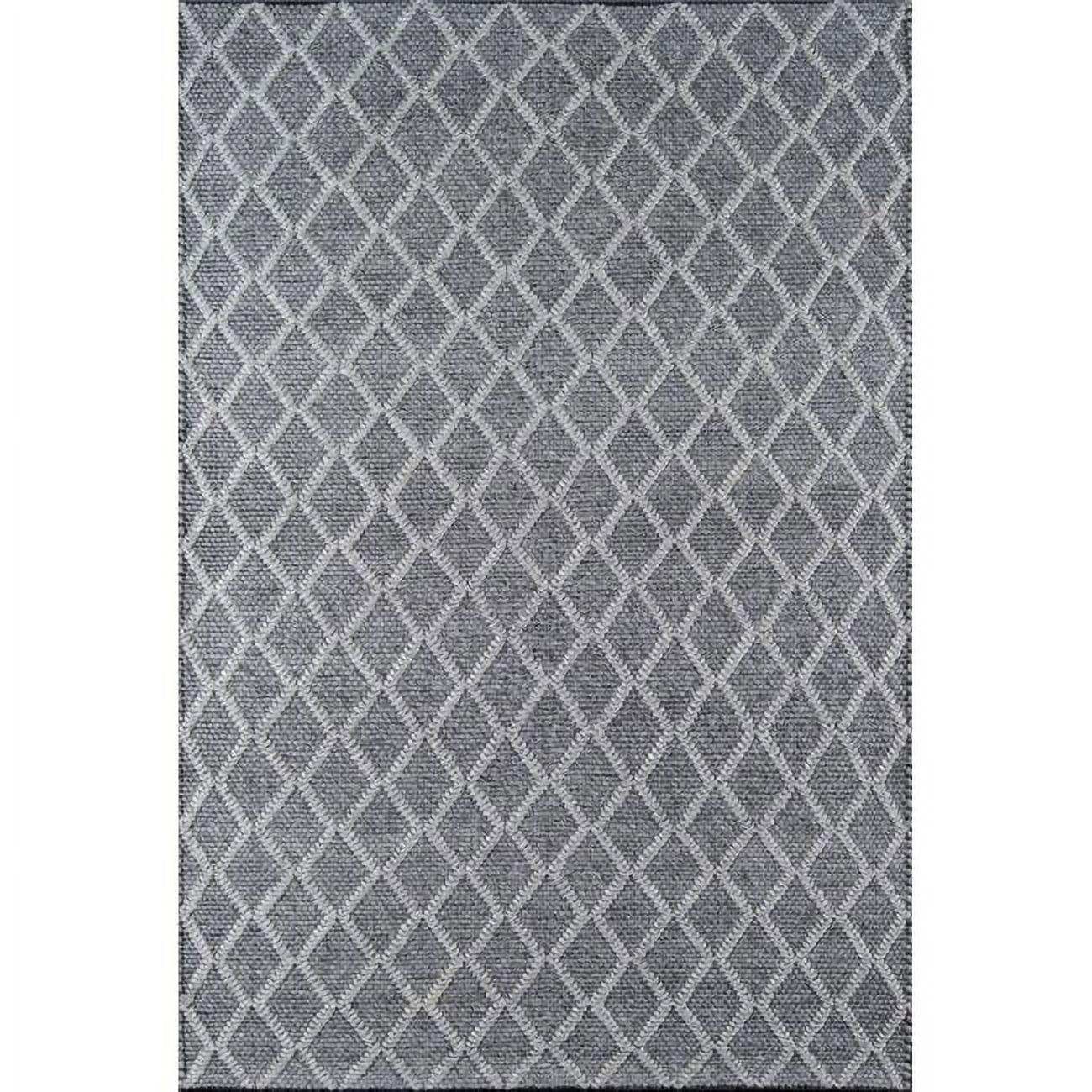 Momeni Andes Hand Woven Wool and Viscose Charcoal Runner 2'3" X 8'