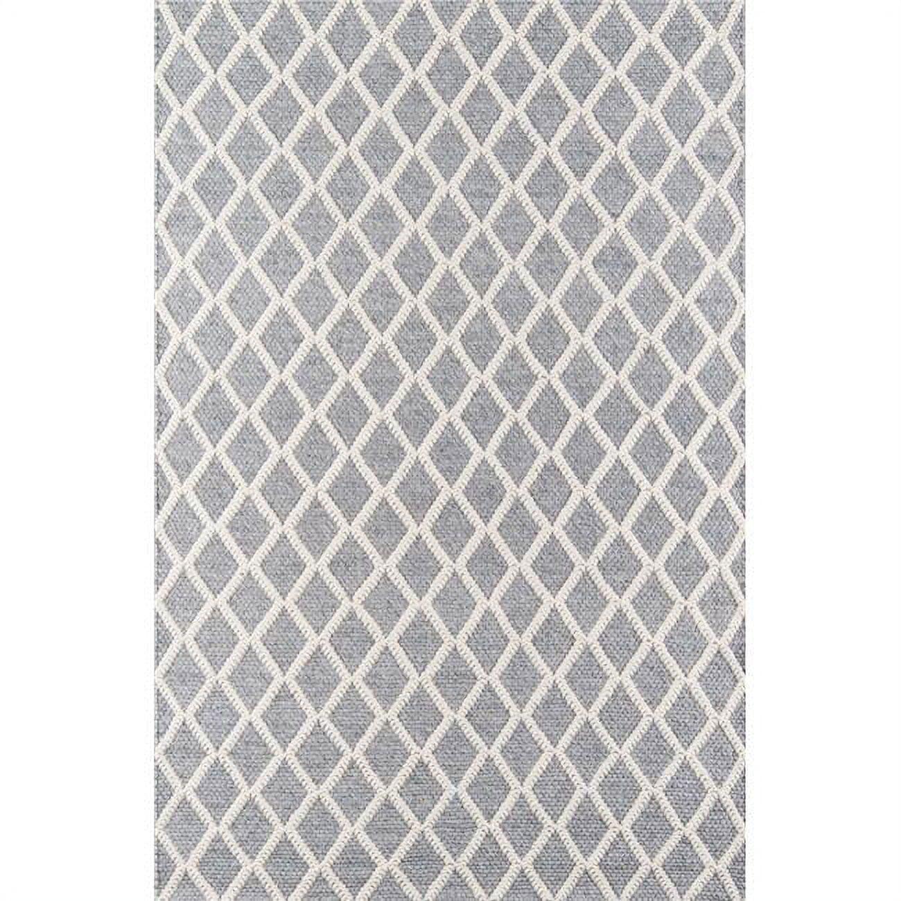 2'x3' Andes Romilly Accent Rug Gray - Momeni: Geometric Wool & Viscose, Medium Pile, Handmade, Modern Decor