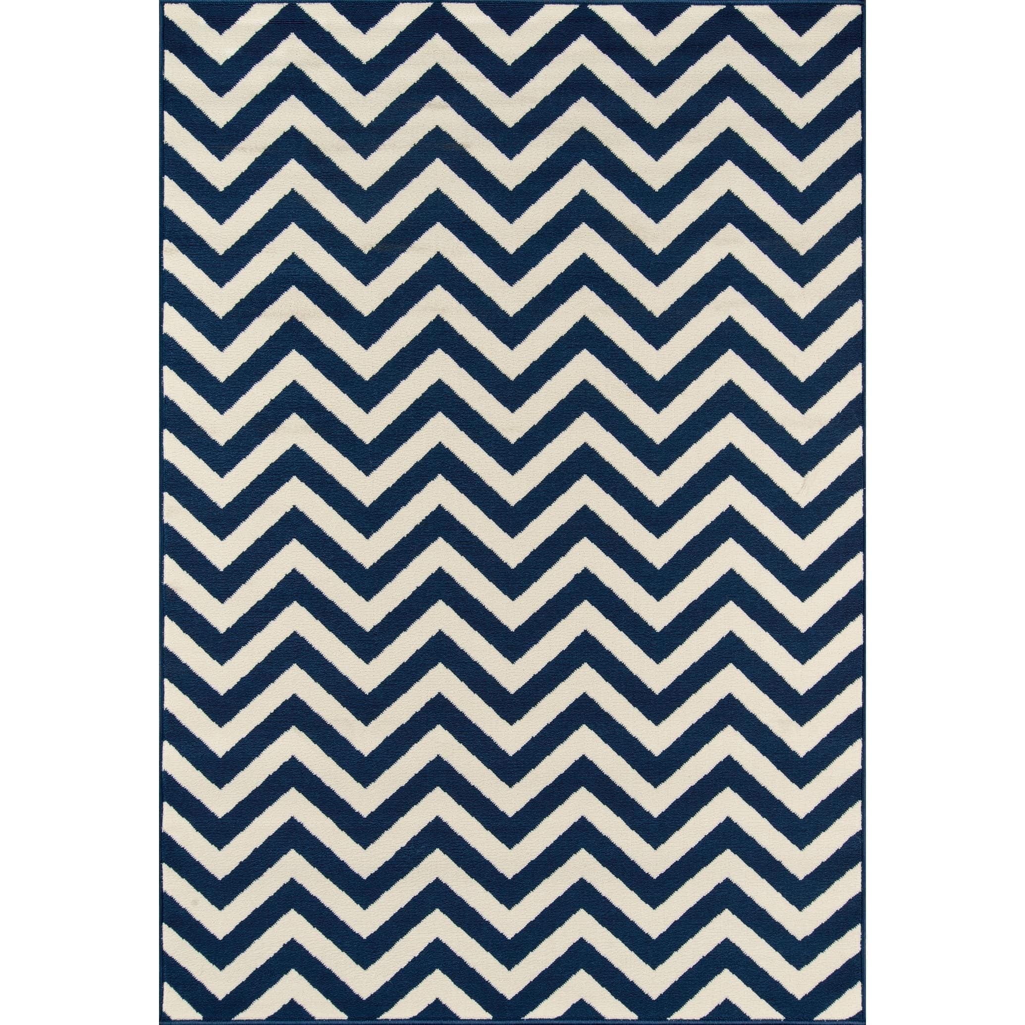 Momeni Baja 1'8" X 3'7" Transitional Rug in Navy