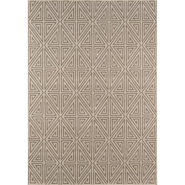 Momeni  Baja Diamonds Indoor Outdoor Rug Taupe 2'3" x 4'6" 2' x 3' Accent, Outdoor, Indoor Entryway, Kitchen, Patio Beige Rectangle