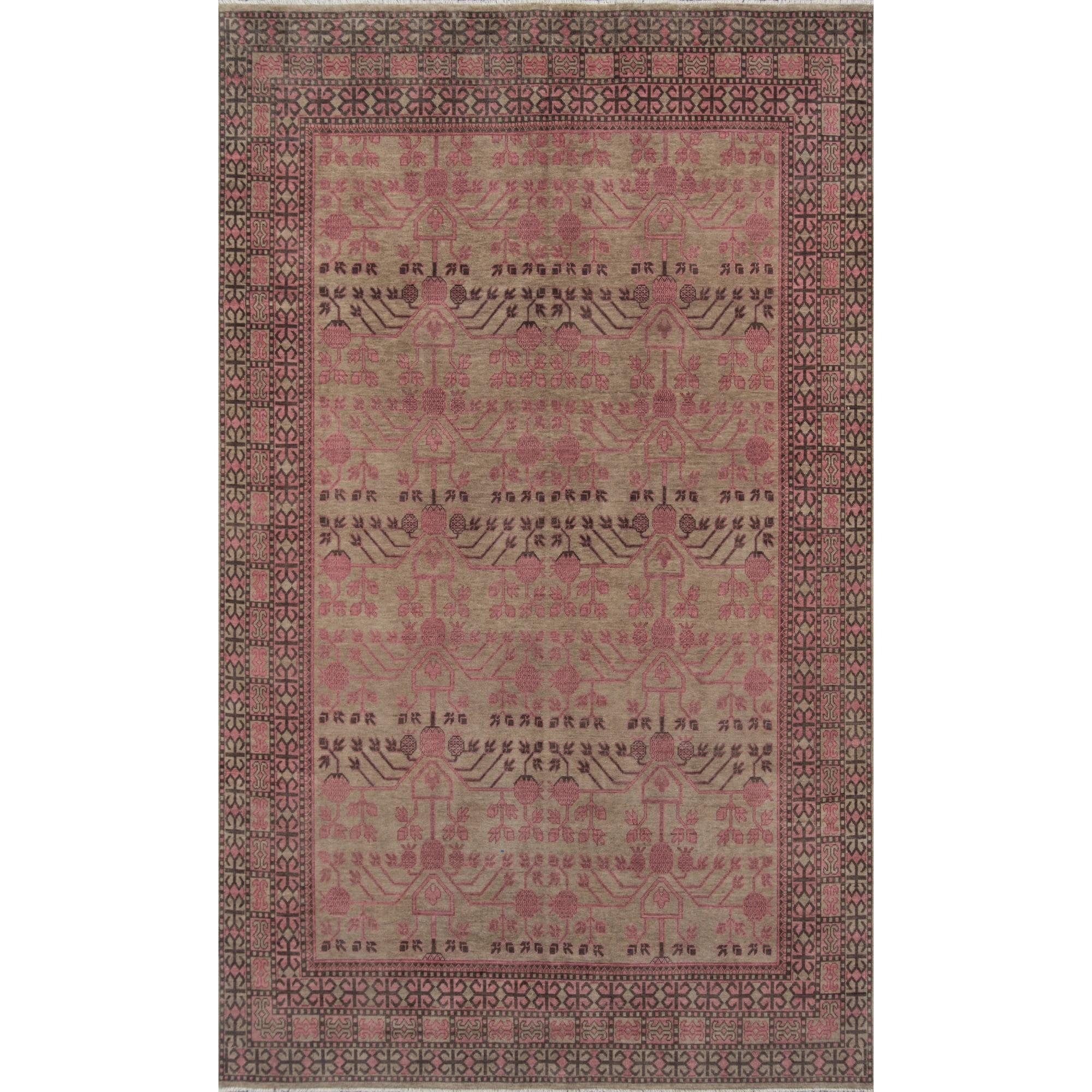 Momeni Traditional Rectangle Area Rug, Pink, 8'6" X 11'6"