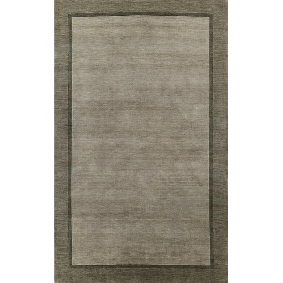 Momeni Beckton Hand Loomed Wool Grey Area Rug 3'6" X 5'6"