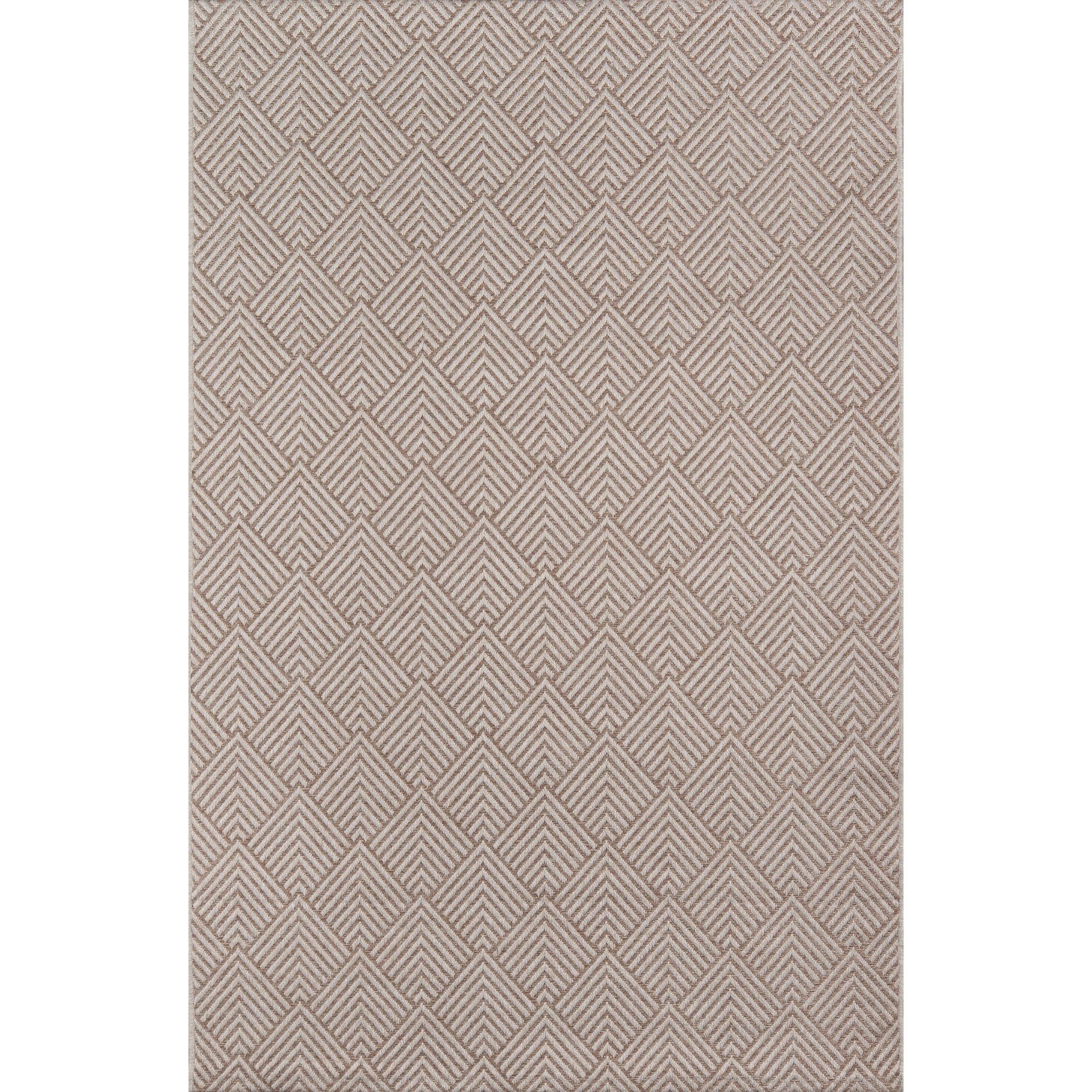 Momeni Como Polypropylene Machine Made Beige Indoor Outdoor Rug 5' X 7'6"