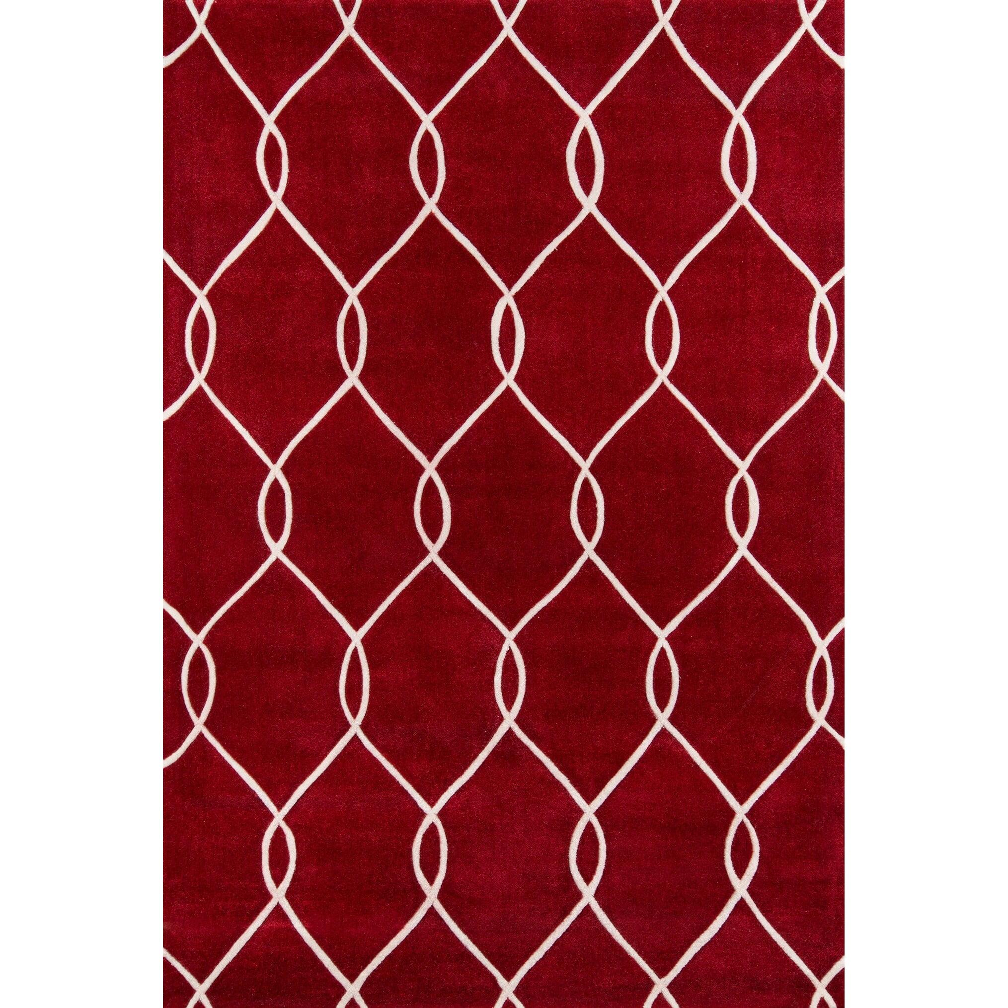 Momeni Bliss Red Tufted Area Rug