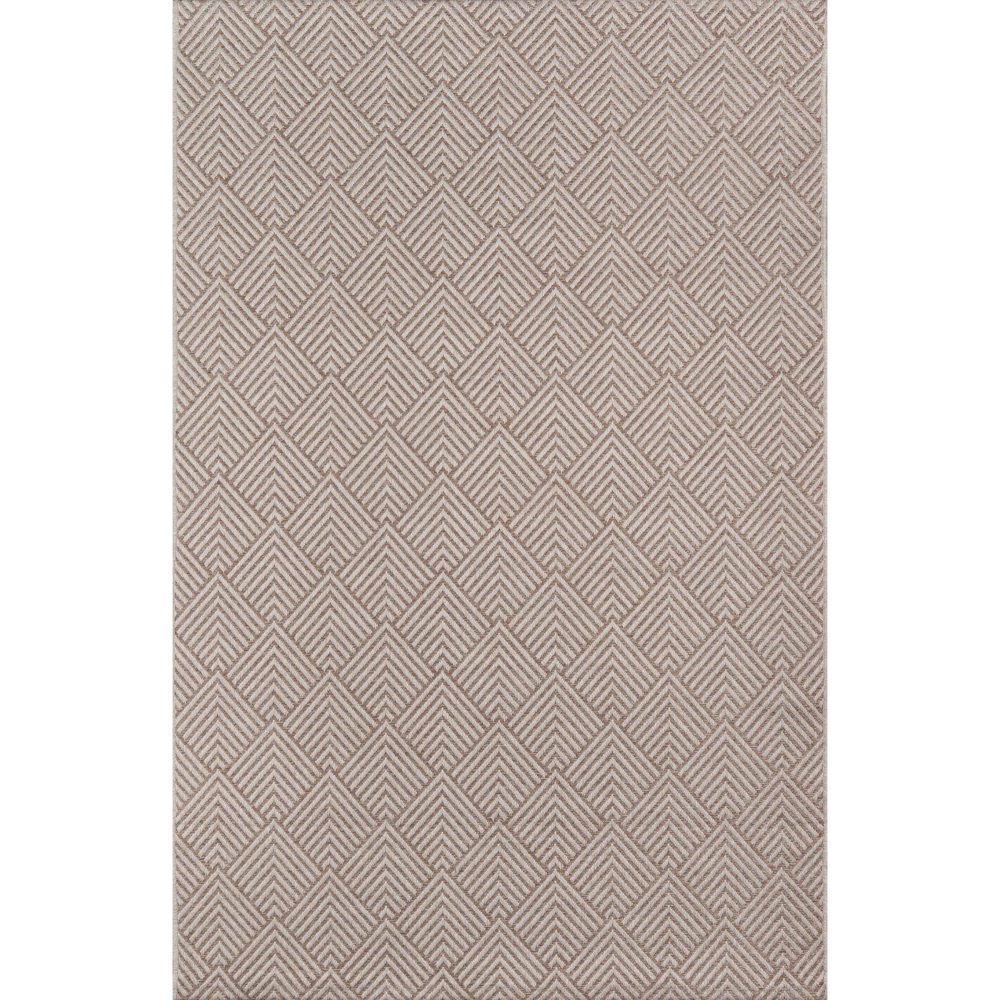 Momeni Como Polypropylene Machine Made Beige Indoor Outdoor Rug 5' X 7'6"