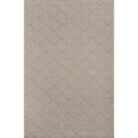 Momeni Como Polypropylene Machine Made Beige Indoor Outdoor Rug 5' X 7'6"