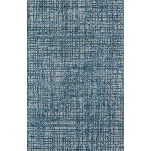 2'x3' Como Indoor/Outdoor Gael Blue Accent Rug - Momeni: Geometric Small Area Rug, Contemporary, All-Weather Design