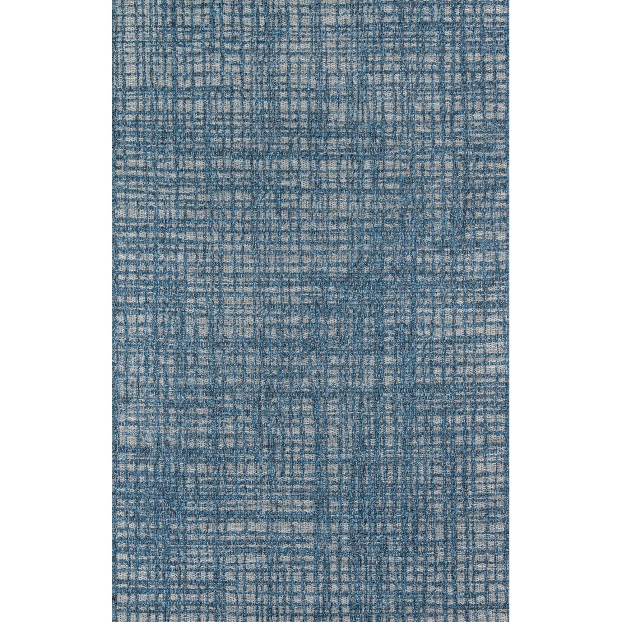 Momeni Como Polypropylene Machine Made Blue Indoor Outdoor Rug 3'11" X 5'7"