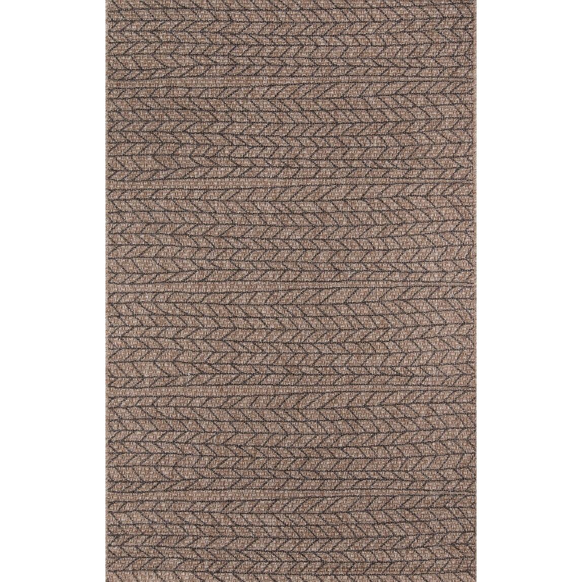 Momeni Como Polypropylene Machine Made Tan Indoor Outdoor Rug 6'7" X 9'6"