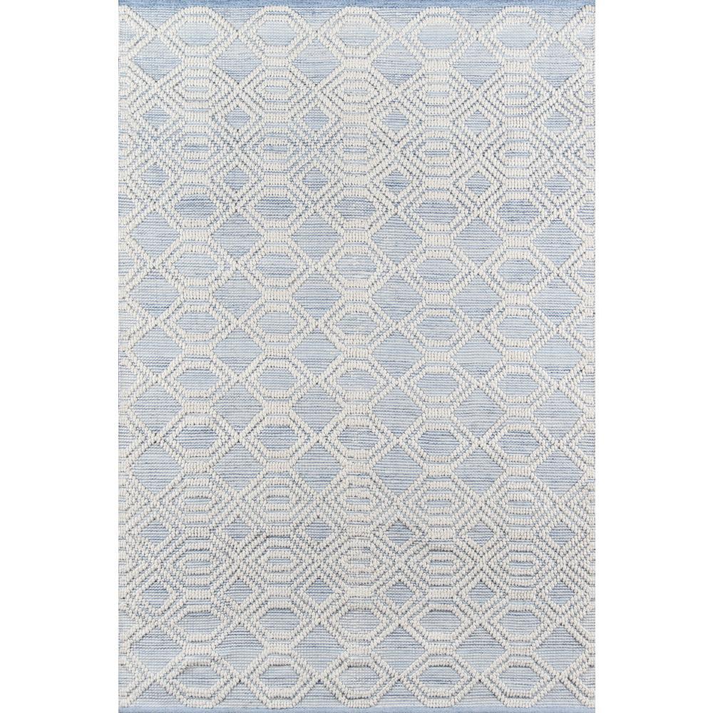 2'x3' Hermosa Cara Accent Rug Light Blue - Momeni: Modern Geometric Indoor/Outdoor Medium Pile, Handmade Woven Rug