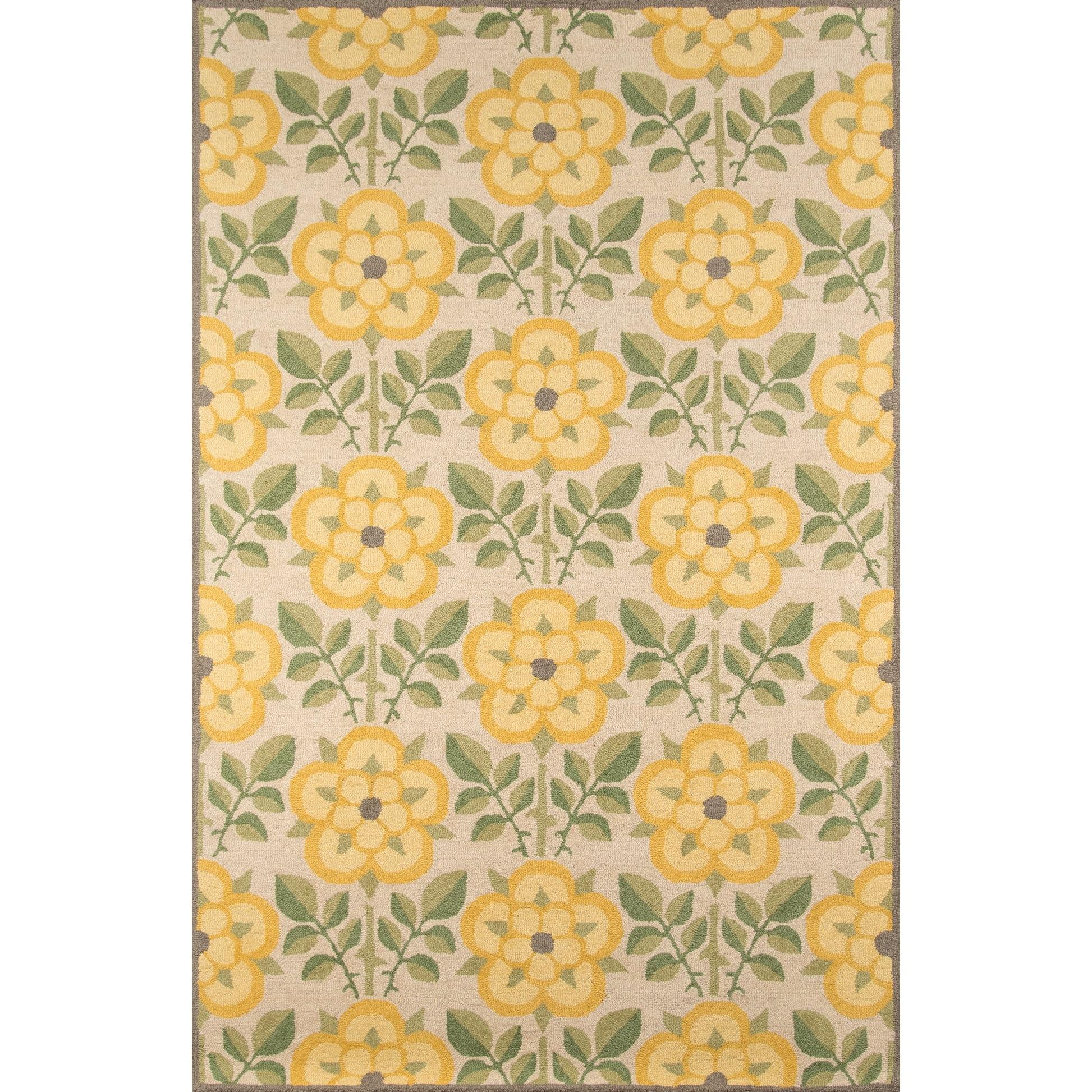Momeni Contemporary Rectangle Area Rug, Yellow, 2' X 3'