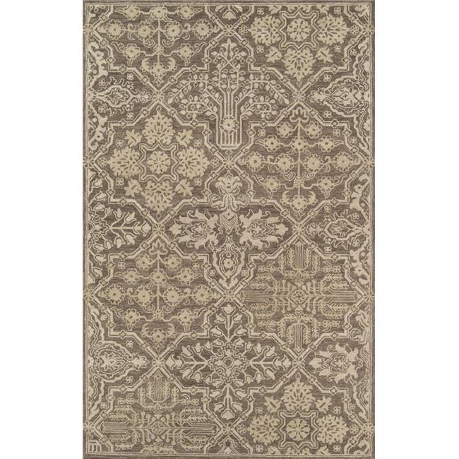 Momeni Cosette Wool Hand Tufted Brown Area Rug 3'6" X 5'6"