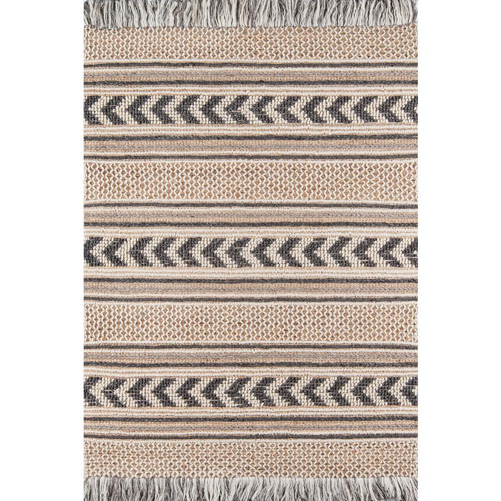 Momeni Esme Striped Handwoven Area Rug Charcoal Gray