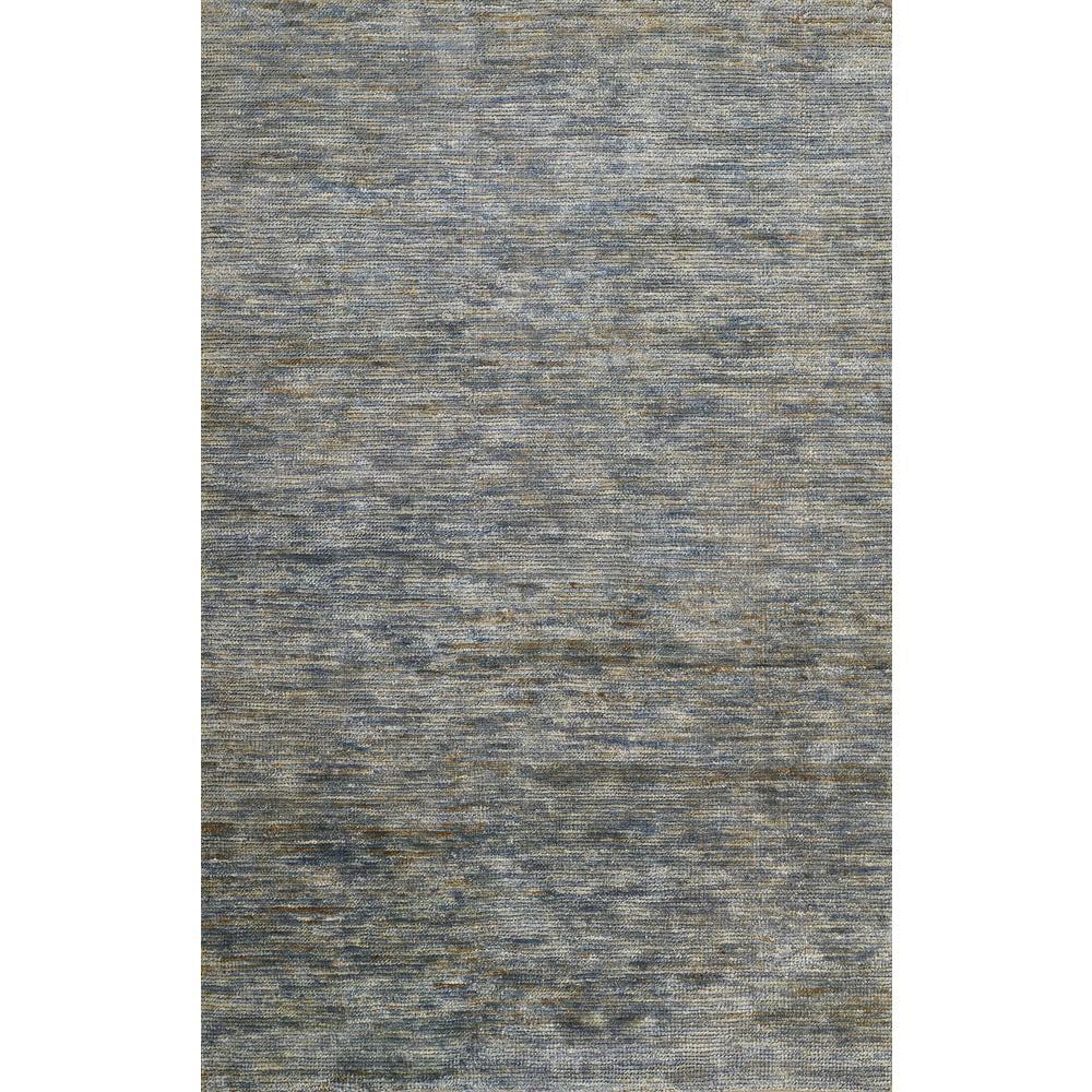 Momeni 8'x10' Organic Solid Handknotted Area Rug Blue: Jute & Cotton, Low Pile, Handmade, Indoor Rectangle Rug