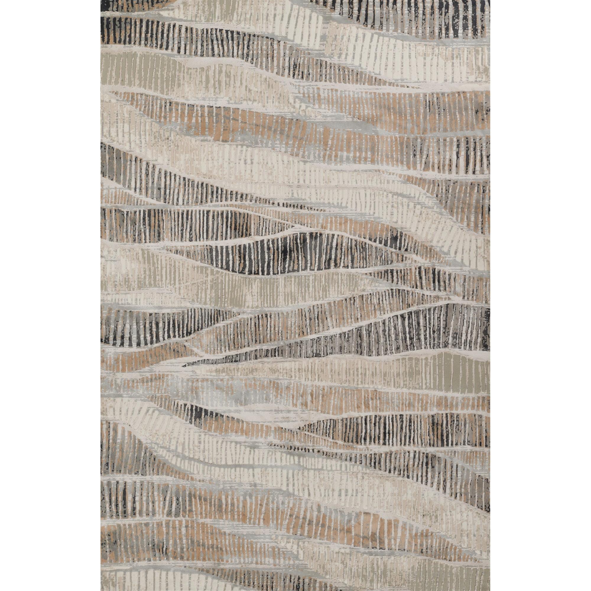 Momeni Genevieve Polyester Area Rug, Grey, 1'10" X 2'10"