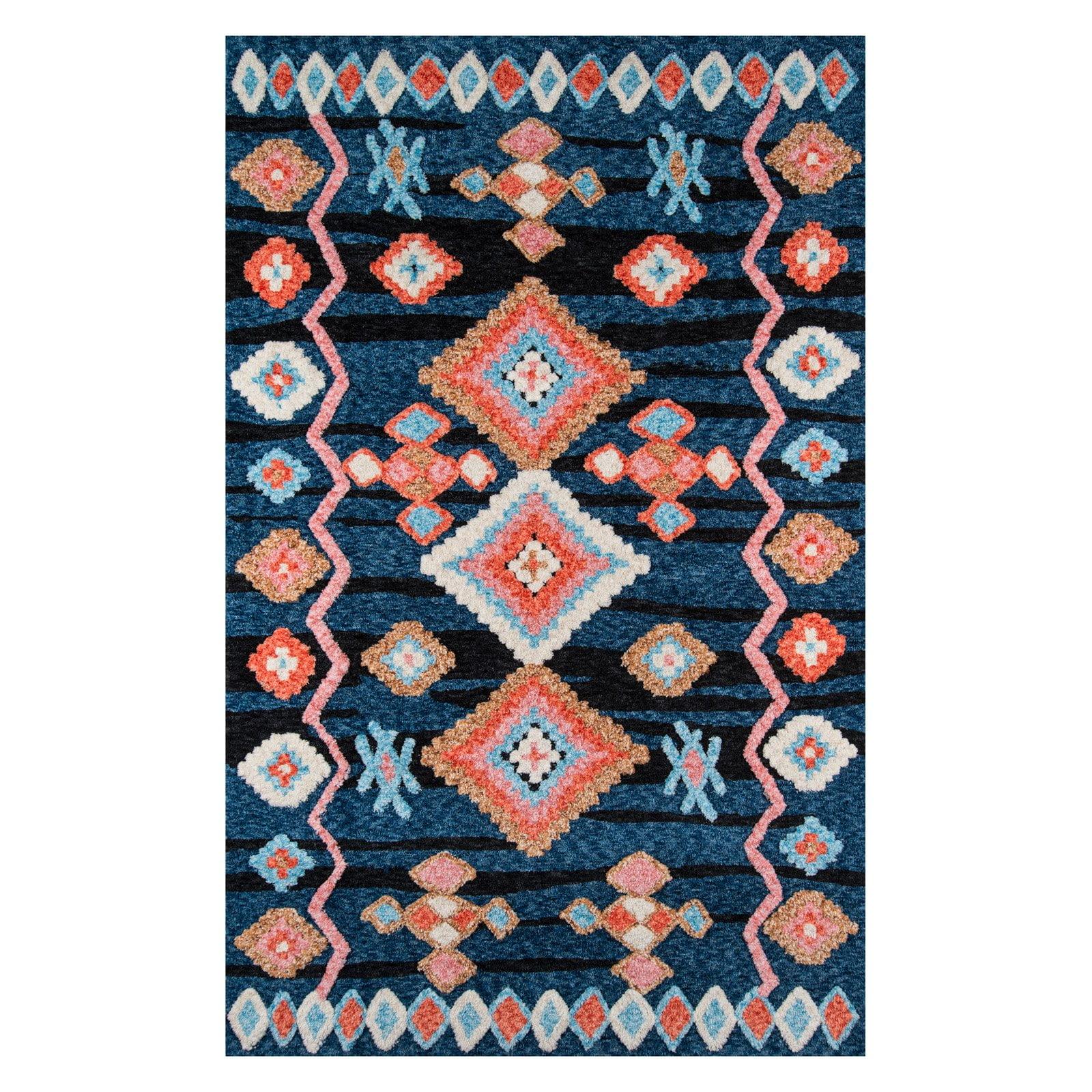 Momeni Contemporary Rectangle Area Rug, Navy, 2' X 3'
