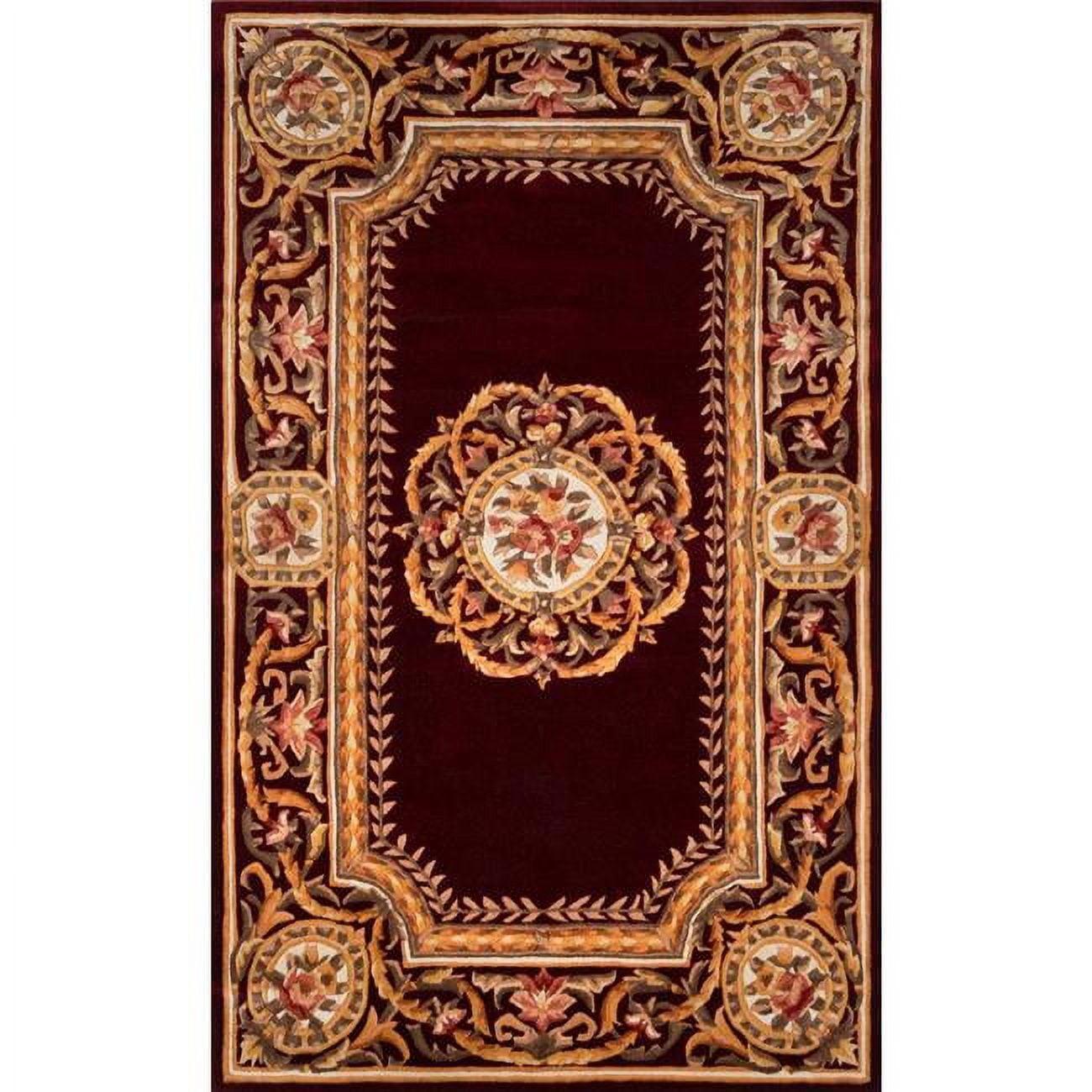 Momeni Harmony India Hand Tufted Wool Transitional Burgundy Area Rug 8' X 11'