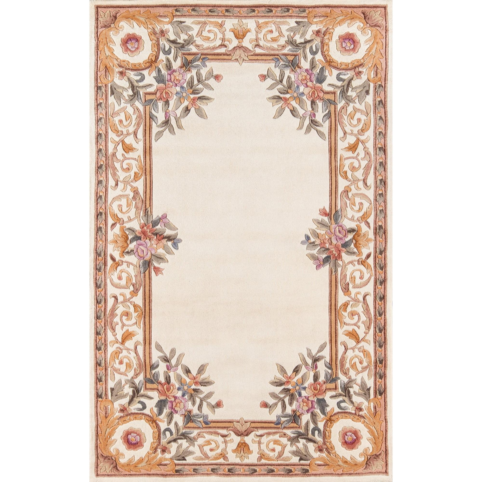 Momeni Harmony India Hand Tufted Wool Transitional Ivory Area Rug 2' X 3'