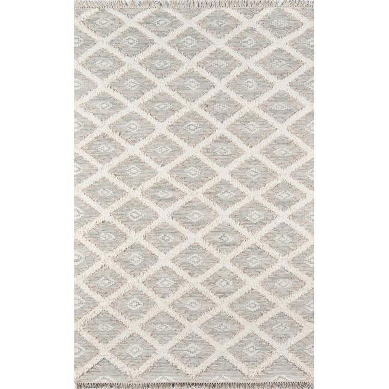 Momeni Harper Hand Made Wool Grey Area Rug 5' X 7'