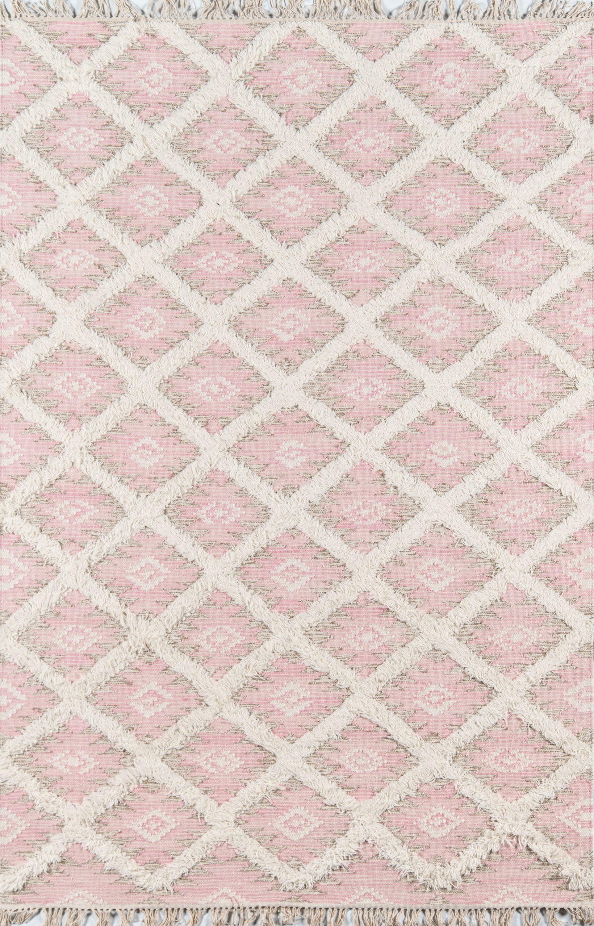 Momeni Harper Hand Made Wool Pink Area Rug 2' X 3'