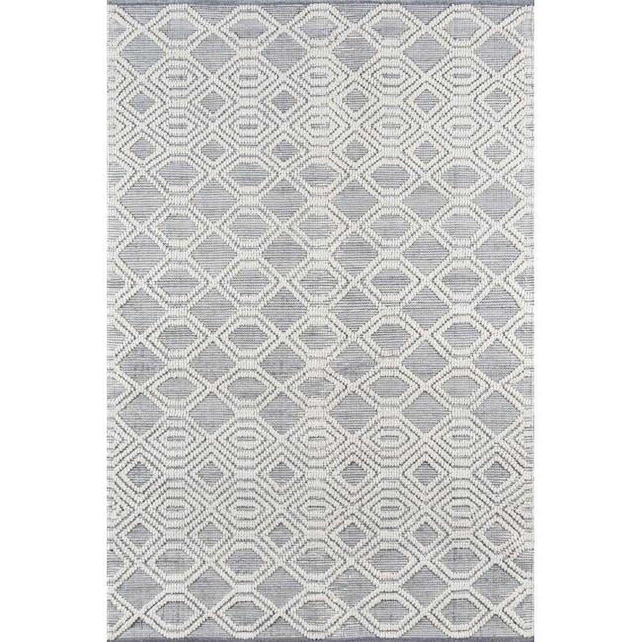 Momeni 2'x3' Hermosa Cara Accent Rug Gray: Modern Geometric Indoor Outdoor Medium Pile, Recycled PET