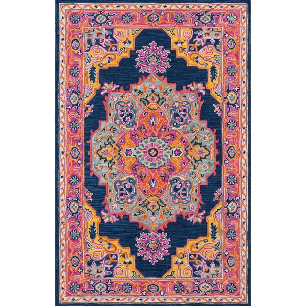 Momeni Traditional Rectangle Area Rug, Navy, 2' X 3'